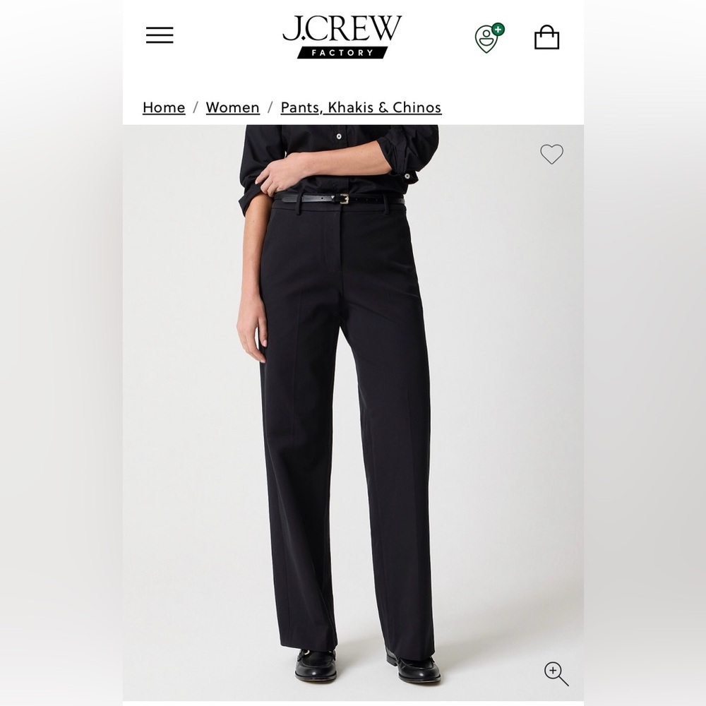 J. Crew Women's Black Remy Trousers